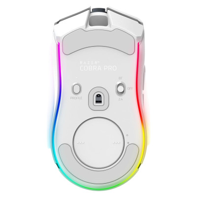 Razer Миша Cobra Pro, RGB, USB-A/WL/BT, білий