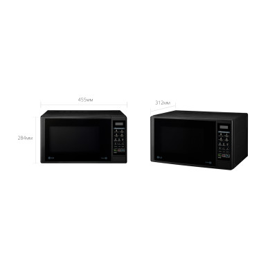 LG Мікрохвильова піч, 20л, електрон. керування, 700Вт, дисплей, чорний