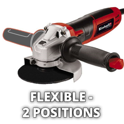 Einhell Шліфмашина кутова TC-AG 125/850, 125мм, 850Вт, 12000 об/хв, M14, 1.82кг
