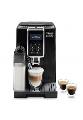 Delonghi Кавомашина Dinamica, 1.8л, зерно+мелена, автомат.капуч, авторецептів -4, чорний