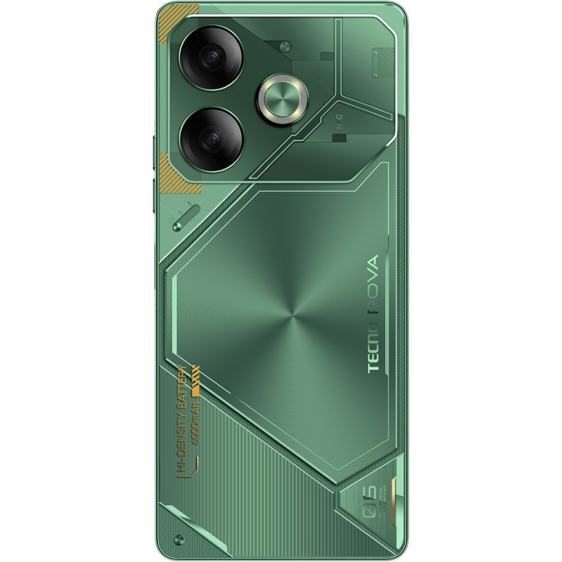 TECNO Смартфон POVA 6 (LI7) 6.78" 12/256ГБ, 2SIM, 6000мА•год, Comet Green