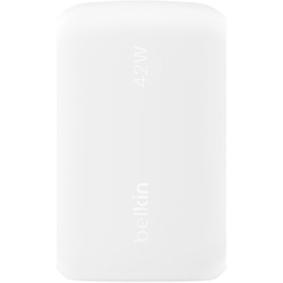Belkin Зарядний пристрій мережевий 42Вт USB-C PD PPS 30Вт, USB-A 12Вт, білий