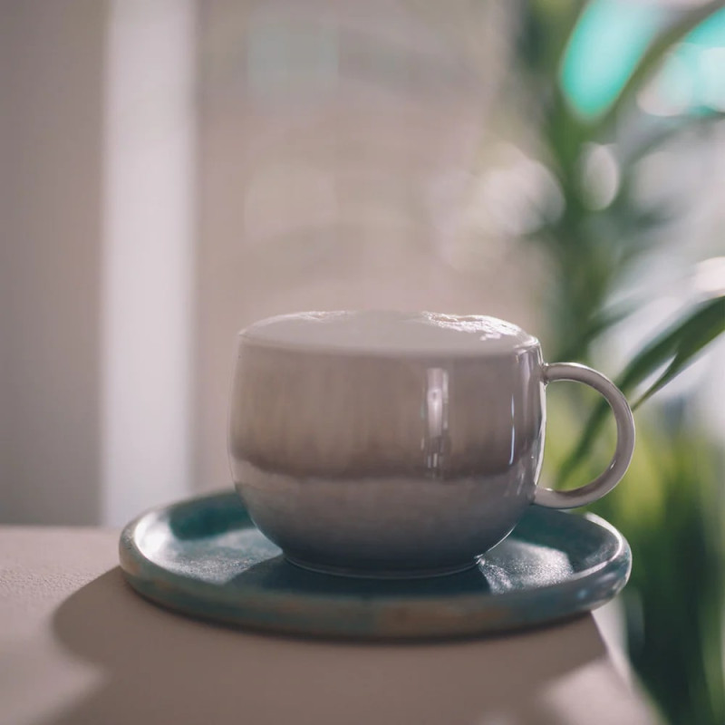 Nivona Кавомашина Nivona CafeRomatica, 1.8л, зерно+мелена, автомат.капуч, дисплей, авторецептів -9, пригот, холодної кави, перлинно-блакитний