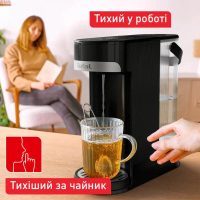 Tefal Електрочайник-диспенсер Tefal Instant Hot Water 2л, 5 темп.реж, миттєве нагрівання, сенc. управління, чорний Tefal Електрочайник-диспенсер Tefal Instant Hot Water 2л, 5 темп.реж, миттєве нагрівання, сенc. управління, чорний