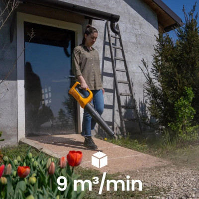 Stiga Повітродув садовий акумуляторний BL100eKit 20В акб 1х4А·год 540м?/год 13000об/хв ЗП 1.74кг