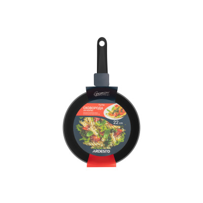 ARDESTO Сковорода Gemini Gourmet Aosta, 22см, алюміній, чорний