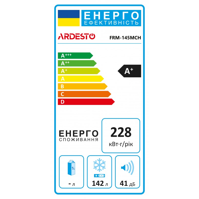 ARDESTO Морозильна скриня, 142л, А+, ST, режим холодильника, білий