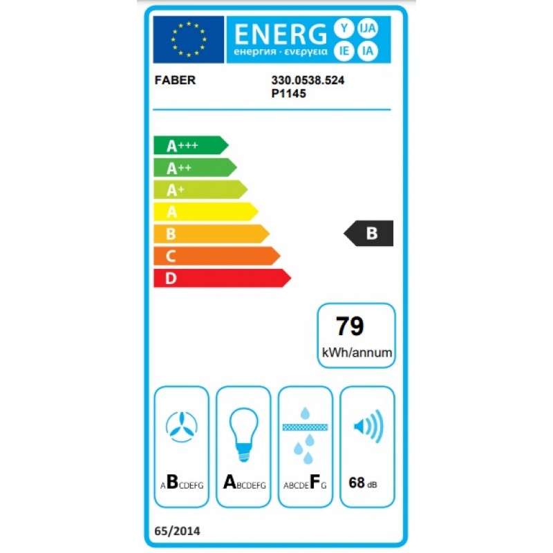 Faber Витяжка похила, 55см, 1219м3г, Steelmax Ev8 Led Bk A55, чеорний+нерж