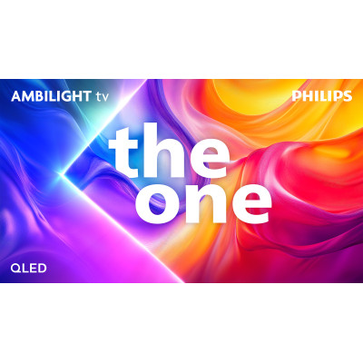 Philips Телевізор 75" QLED 4K 144Hz Smart Titan OS Black Ambilight