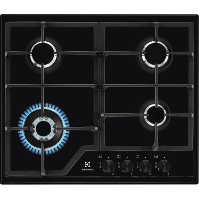 Electrolux Варильна поверхня Electrolux газова, 60см, чавун, чорний