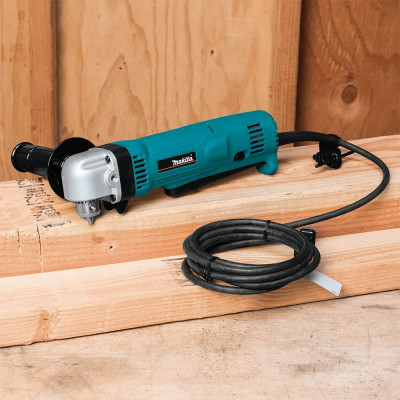 Makita Кутова дриль DA3010F, 450 Вт, 2400 об/хв, 1.5-10мм, 1.6кг