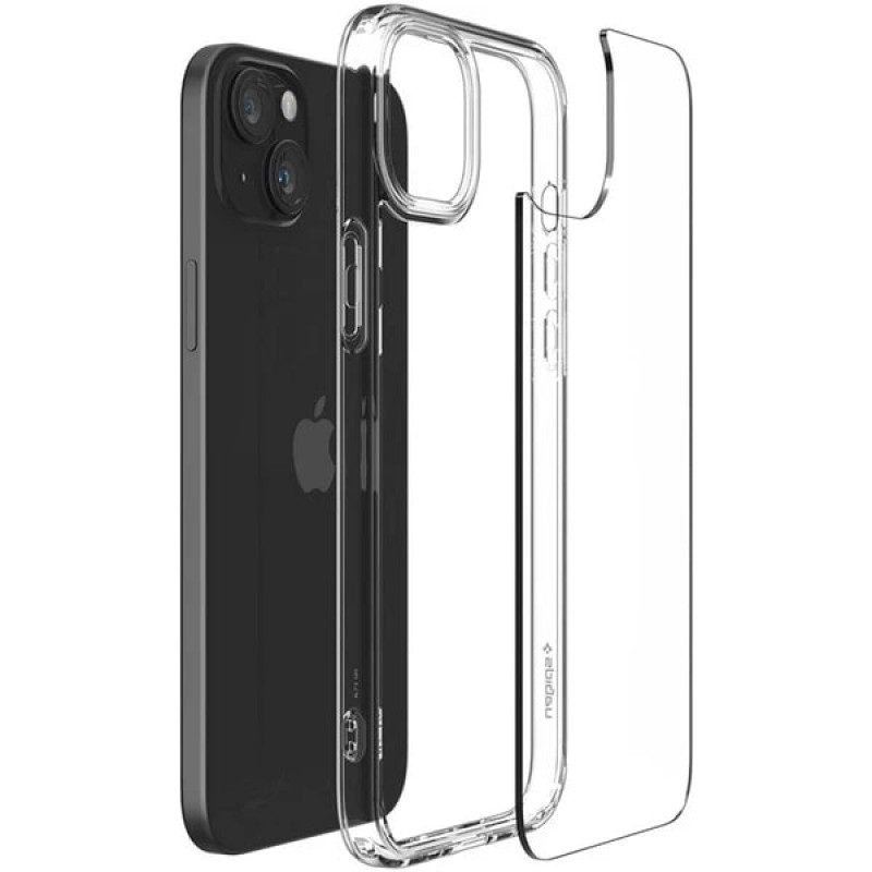 Spigen Чохол для Apple iPhone 15 Plus Crystal Hybrid, Crystal Clear