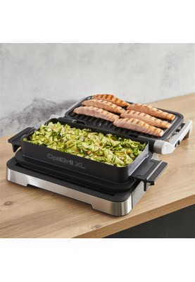 Tefal Гриль прижимний OptiGrill 4in1 XL 2200Вт, темп. режимів-4, з`ємні пластини, форма для випічки, метал