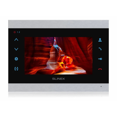 Slinex Відеодомофон SL-07N Cloud, IPS 7", детектор руху, переадресація, сріблястий чорний