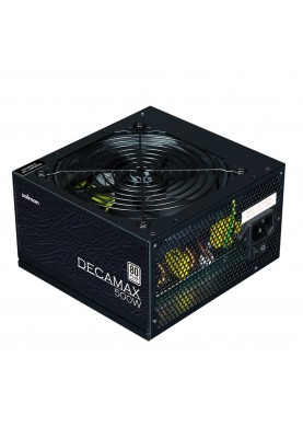 Zalman Блок живлення Decamax (500W) 85%, 80 Plus, 120мм, 1xMB 24pin(20+4), 1xCPU 8pin(4+4), 3xMolex, 4xSATA, 2xPCIe 8pin(6+2)