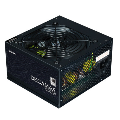 Zalman Блок живлення Decamax (500W) 85%, 80 Plus, 120мм, 1xMB 24pin(20+4), 1xCPU 8pin(4+4), 3xMolex, 4xSATA, 2xPCIe 8pin(6+2)