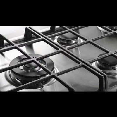 Electrolux Варильна поверхня газова Rococo, 60см, чугун, чорний матовий