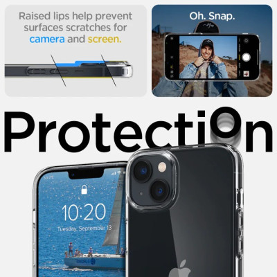 Spigen Чохол для Apple iPhone 14 Crystal Flex, Crystal Clear