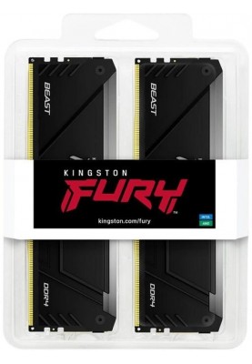 Kingston Пам'ять ПК DDR4 32GB KIT (16GBx2) 3600 FURY Beast RGB