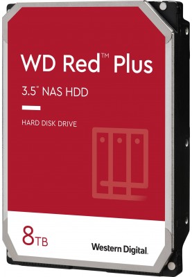 WD Жорсткий диск 8TB 3.5" 5640 256MB SATA Red Plus NAS