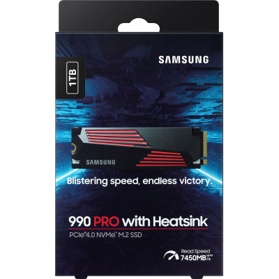 Samsung Накопичувач SSD M.2 1TB PCIe 4.0 990PRO + радіатор