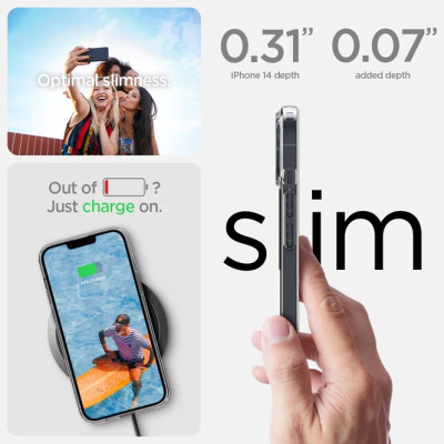 Spigen Чохол для Apple iPhone 14 Crystal Flex, Crystal Clear