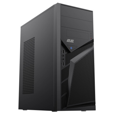 2E Корпус TeamX TMX07 з БЖ 2E ATX400W 2xUSB2.0 1x80мм VGA 310мм, ATX чорний
