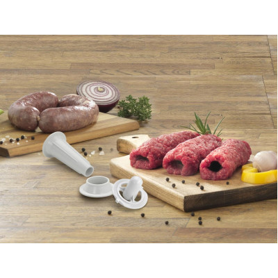 Gorenje М'ясорубка, 1600Вт, 2,2кг/хв, 2 грати, пластик, білий