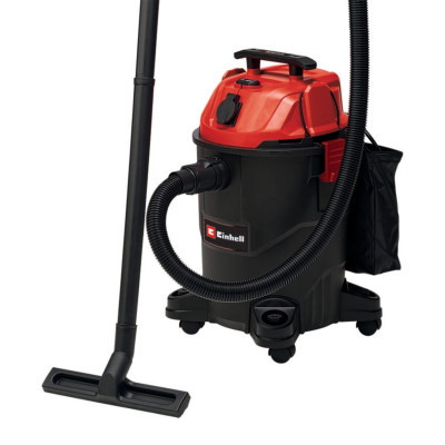 Einhell Пилосос професійний TC-VC 1825 А, 1250 Вт, пластик 25 л, 180 мбар, шланг 2.5 м, кабель 3 м, розетка 2.2 кВт, 4.2 кг