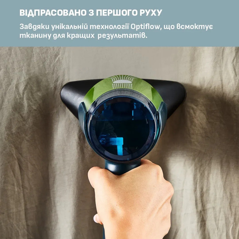 Tefal Відпарювач компактний AeroSteam, 1400Вт, 100мл, постійна пара - 20гр, чорно-зелений