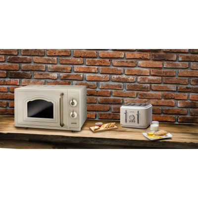 Gorenje Мікрохвільова піч Gorenje, 20л, хутро. керув., 700Вт, бежевий