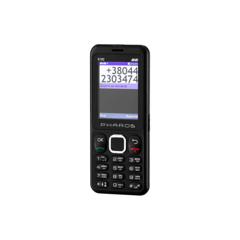 2E Мобільний телефон E182 2.4" 2SIM, 1700mAh, Чорний