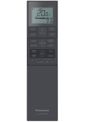 Panasonic Кондиціонер Etherea 35м2 інвертор 12000BTU 3.5кВт A+++/A+++ -20°С Wi-Fi R32 чорний