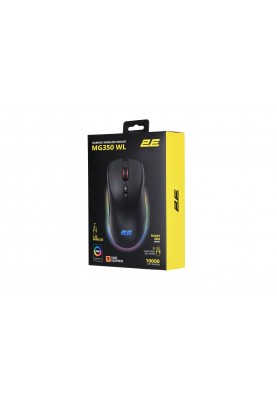 2E Gaming Миша MG350 WL, RGB USB Black