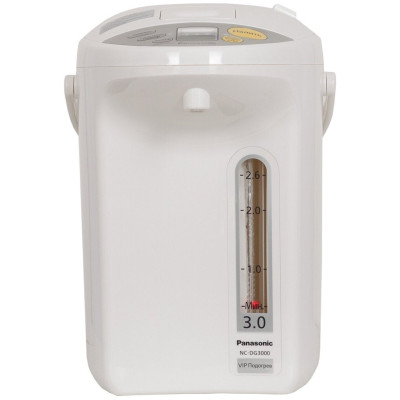 Panasonic Термопот 3л, дисплей, пластик, білий