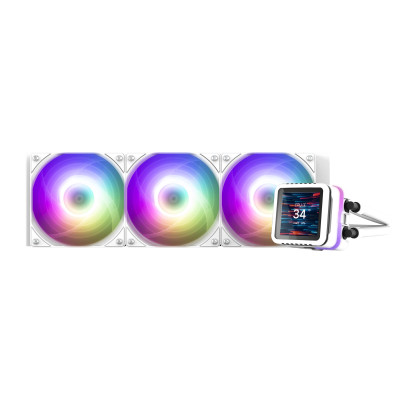 Zalman Система рідинного оxолодження Alpha 2DS A36 ARGB, LGA1851, 1700, 1200, 115x, AM5, AM4, TDP 350W, білий