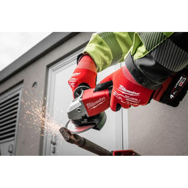 Milwaukee Шліфмашина кутова акумуляторна M18 BLSAG125X-0 125мм 18В 11000об·хв 2.4кг кейс без АКБ та ЗП