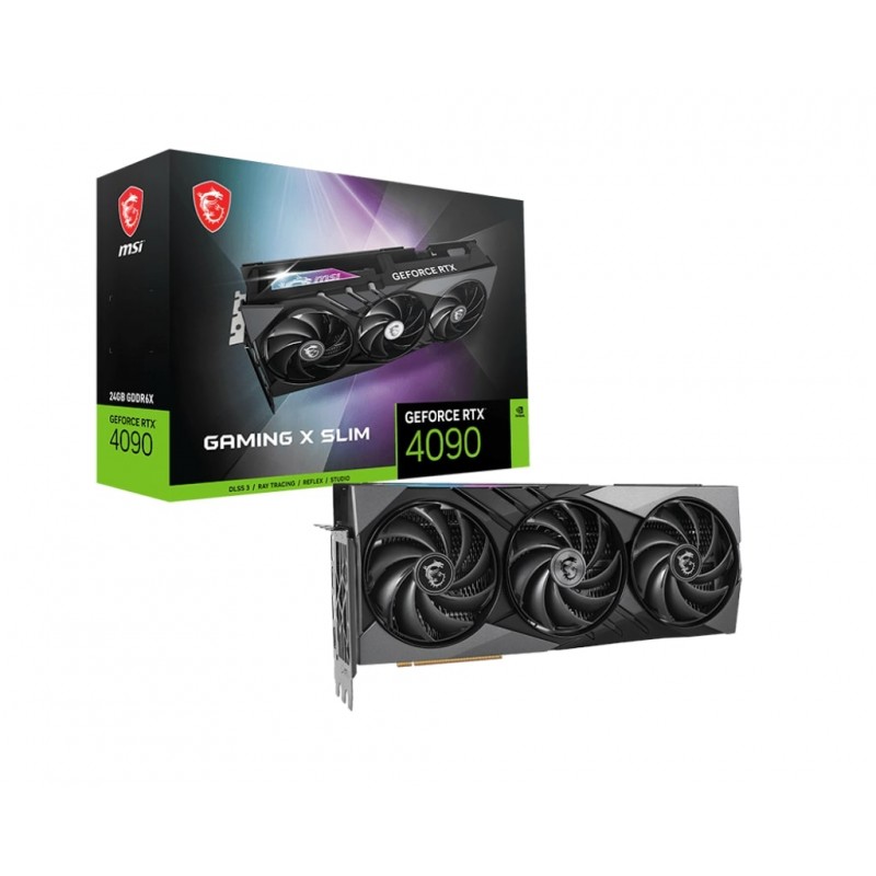 MSI Відеокарта GeForce RTX 4090 24GB GDDR6X GAMING X SLIM