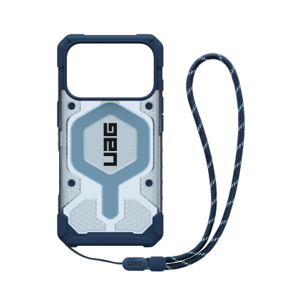 UAG Чохол+ремінець UAG для iPhone 17 Pro, Pathfinder Clear MagSafe Bundle, Blues Lanyard