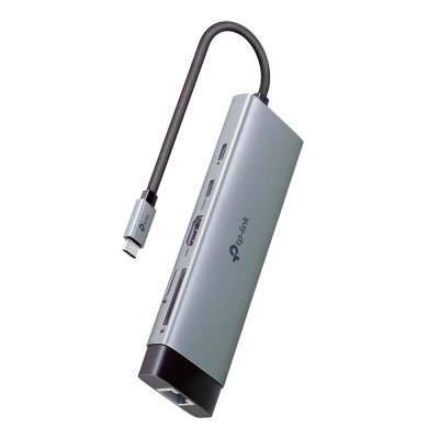 TP-Link Хаб USB UH9120C USB-C > 3xUSB3.0/1xUSB-C/xHDMI/1xRJ45/1xSD/1xmicroSD/1xPD 100Wh