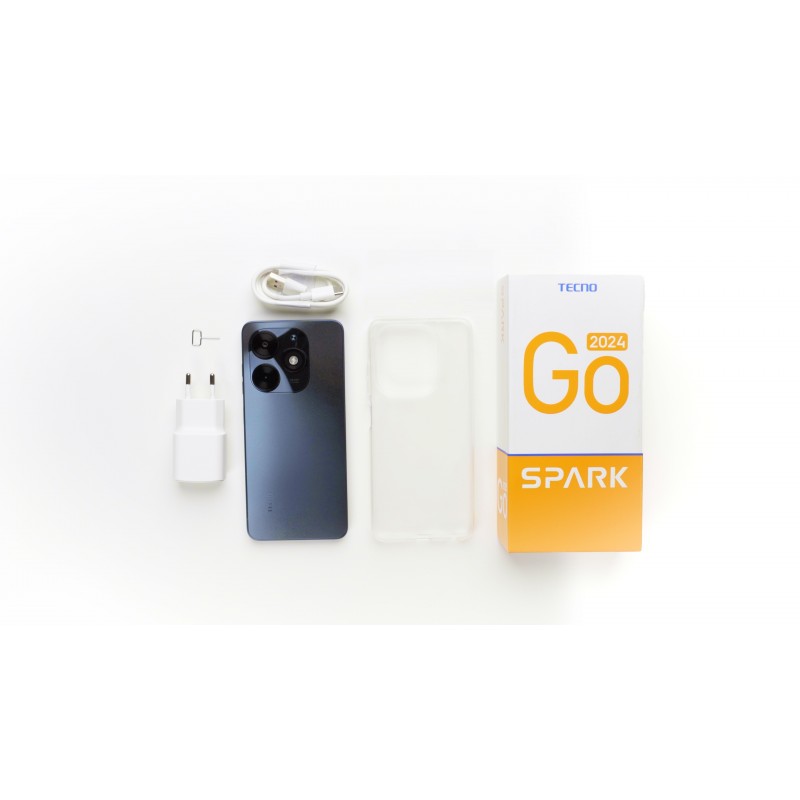 TECNO Смартфон Spark Go 2024 (BG6) 6.56" 3/64ГБ, 2SIM, 5000мА•год, Mystery White