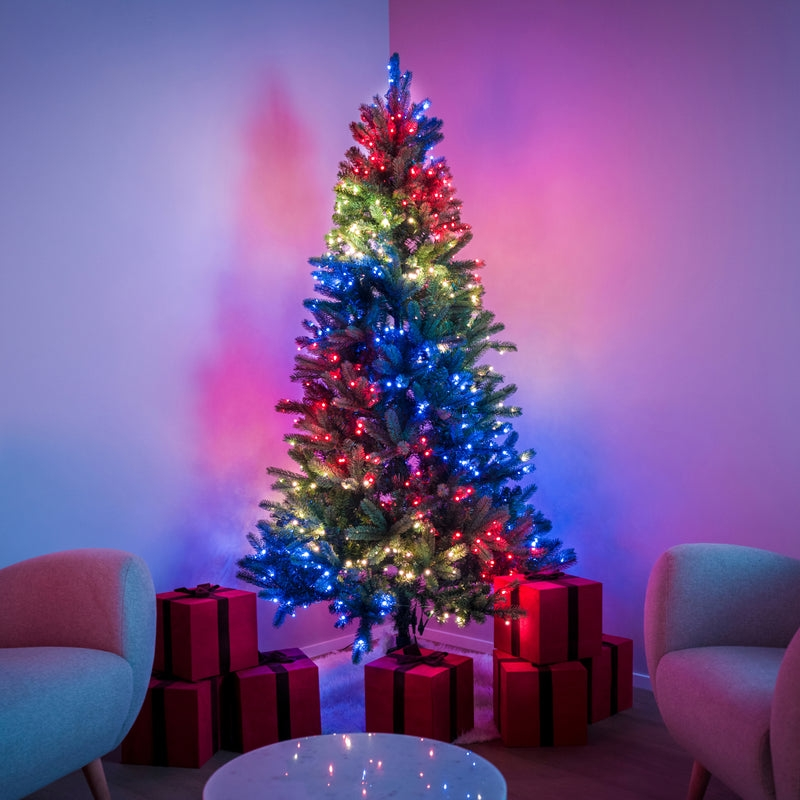 Twinkly Гірлянда Smart LED Twinkly tree Strings RGB 500 налаштована на 2.1м ялинці