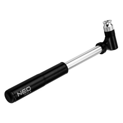 Neo Tools Насос велосипедний, з кронштейном для кріплення до рами, 13.7 см, 0.07 кг