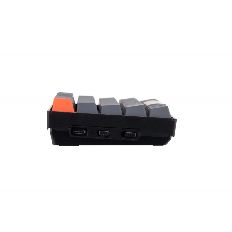 Keychron Клавіатура механічна K6 68Key, Gateron G Pro Blue, BT/USB-A, EN/UKR, White LED, Black