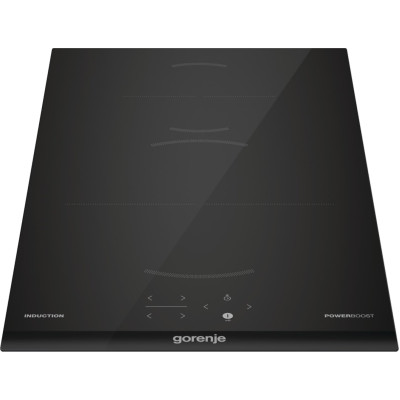 Gorenje Варильна поверхня індукційна, 30см, Доміно, PowerBoost, TouchControl, поєднання конфорок, чорний