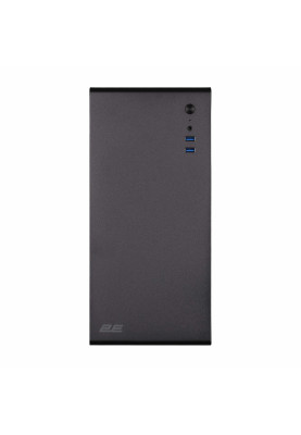 2E Корпус Credo V200B-400, з БЖ 2E ATX400, 2xUSB3.0, 1x80мм, VGA 250мм, mATX, чорний