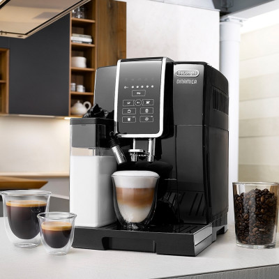 Delonghi Кавомашина Dinamica, 1.8л, зерно мелена, автомат.капуч, авторецептів -4, чорний