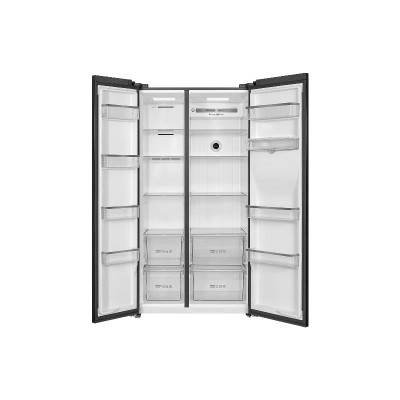 TCL Холодильник SBS, 177х92х74см, холод.відд.-396л, мороз.відд.-192л, 2дв., A++, NF, інв., диспл зовн., зона св-ті, диспенсер, нерж