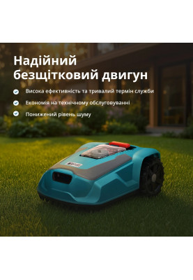 Könner & Söhnen Газонокосарка-робот KS 22RLM 18В 4А-рік, безщітковий двигун, керування застосуванням, wifi, 9 кг