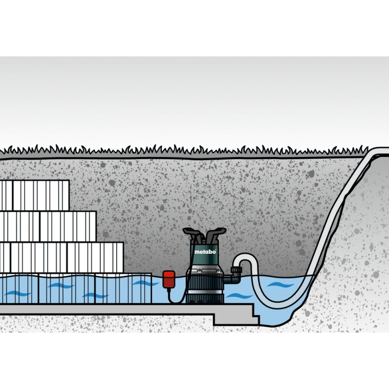 Metabo Насос занурювальний комбінований TPS 14000 S COMBI, 770Вт